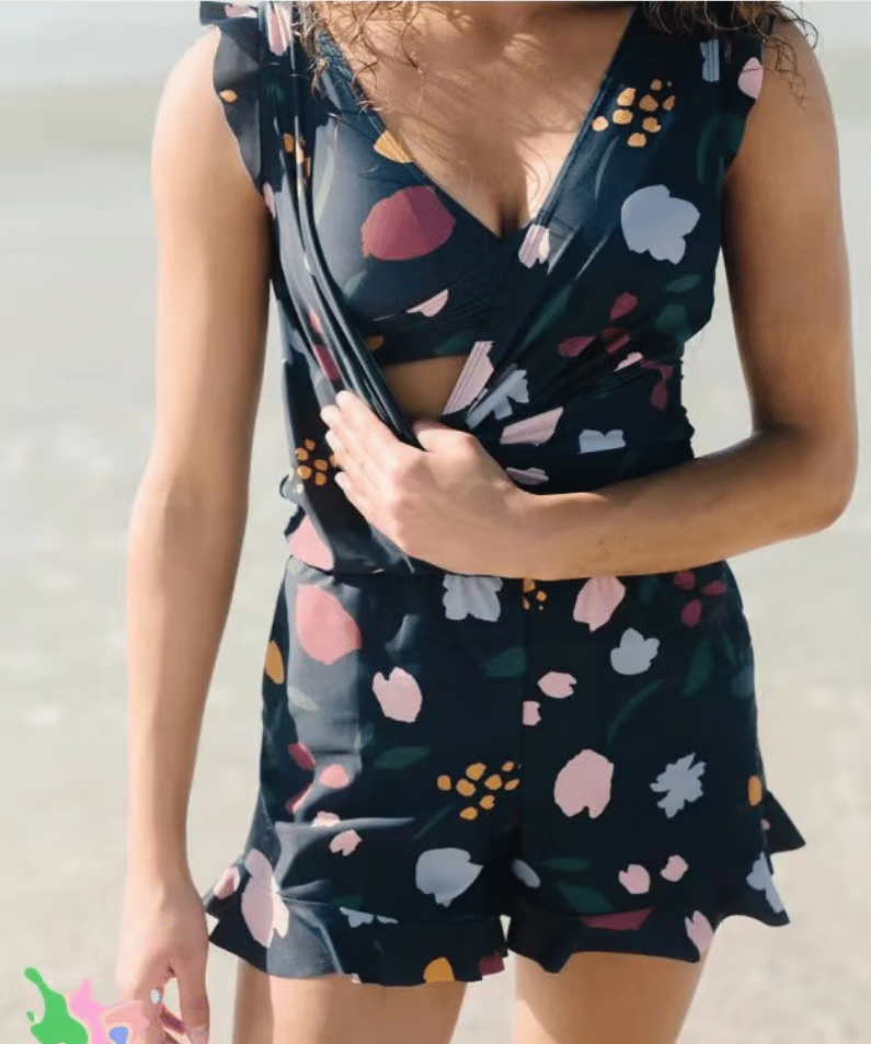 ๐ฅ Swim Romper Built-in Bra๐ Detachable bra cup