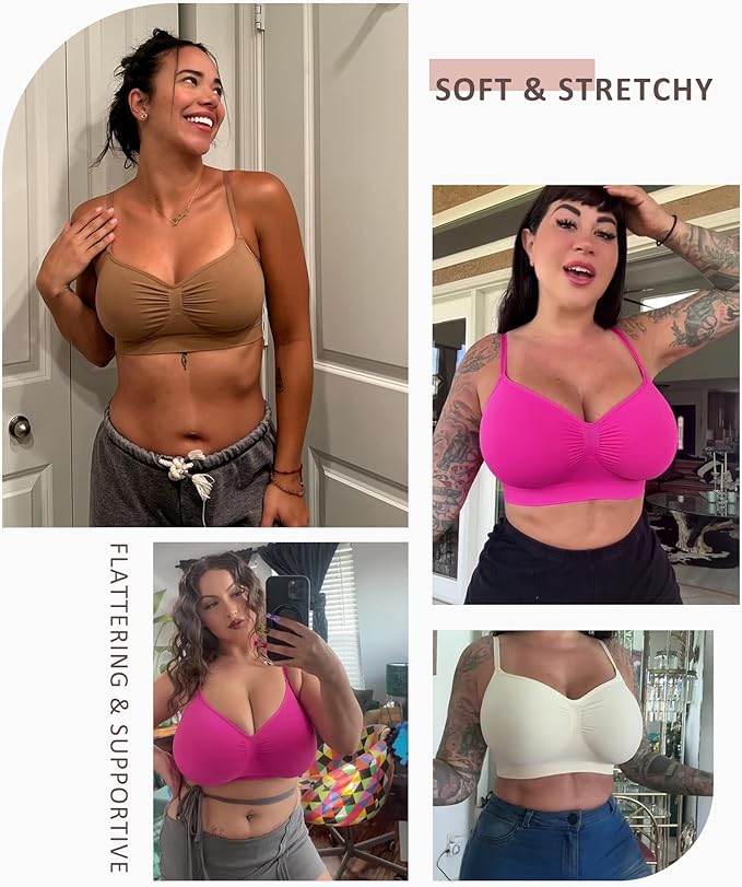Feelingirl Smooth Seamless Comfort Wireless Bra
