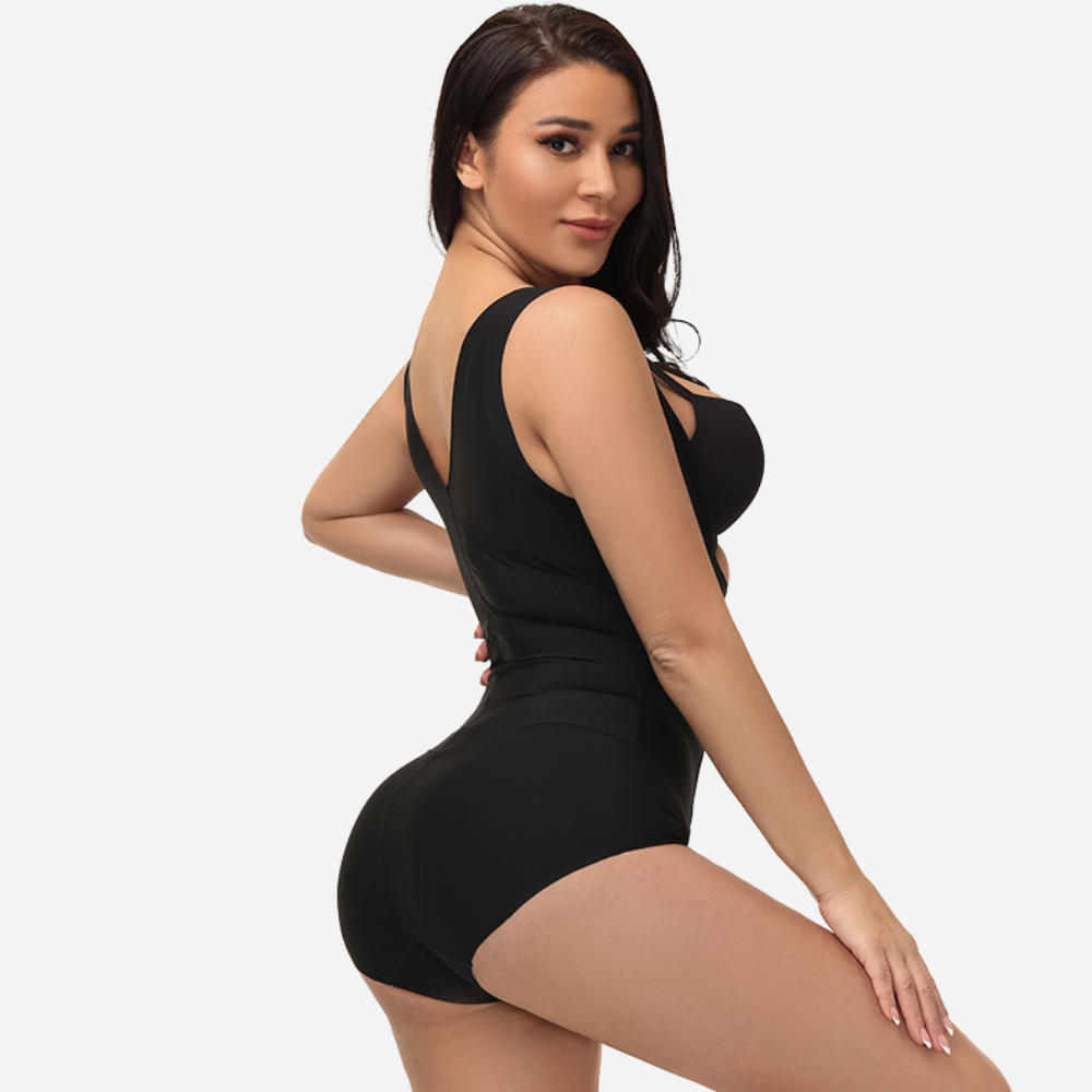 High elastic tummy control bodysuit