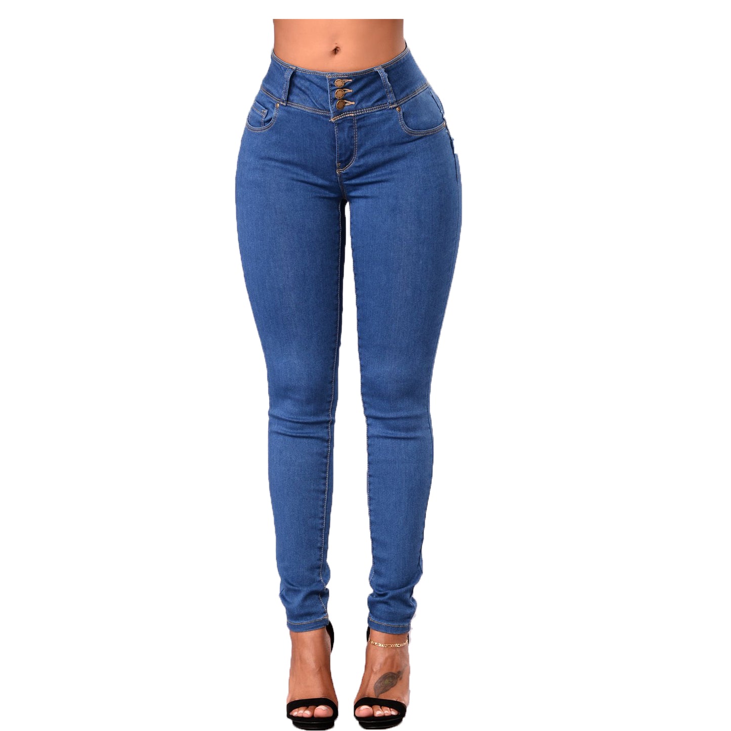 Butt lifting slim fit jeans