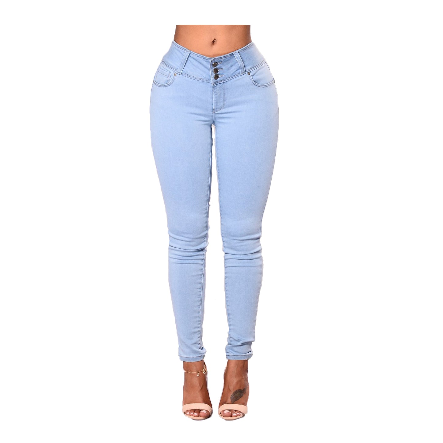 Butt lifting slim fit jeans