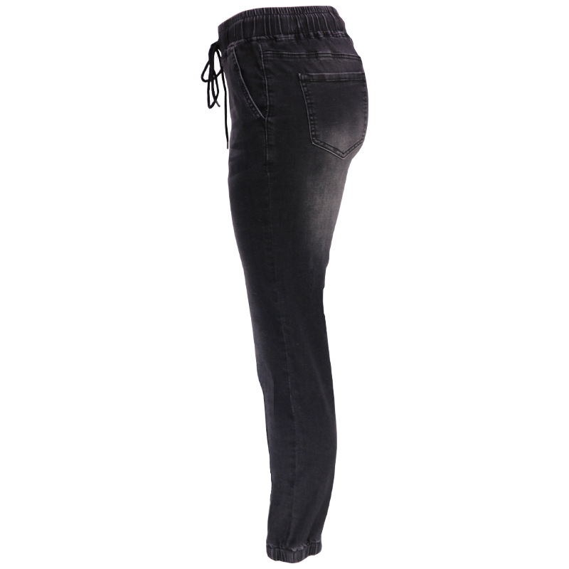 Fashion trendy washed harem leggings nine-point ladies light color high waist