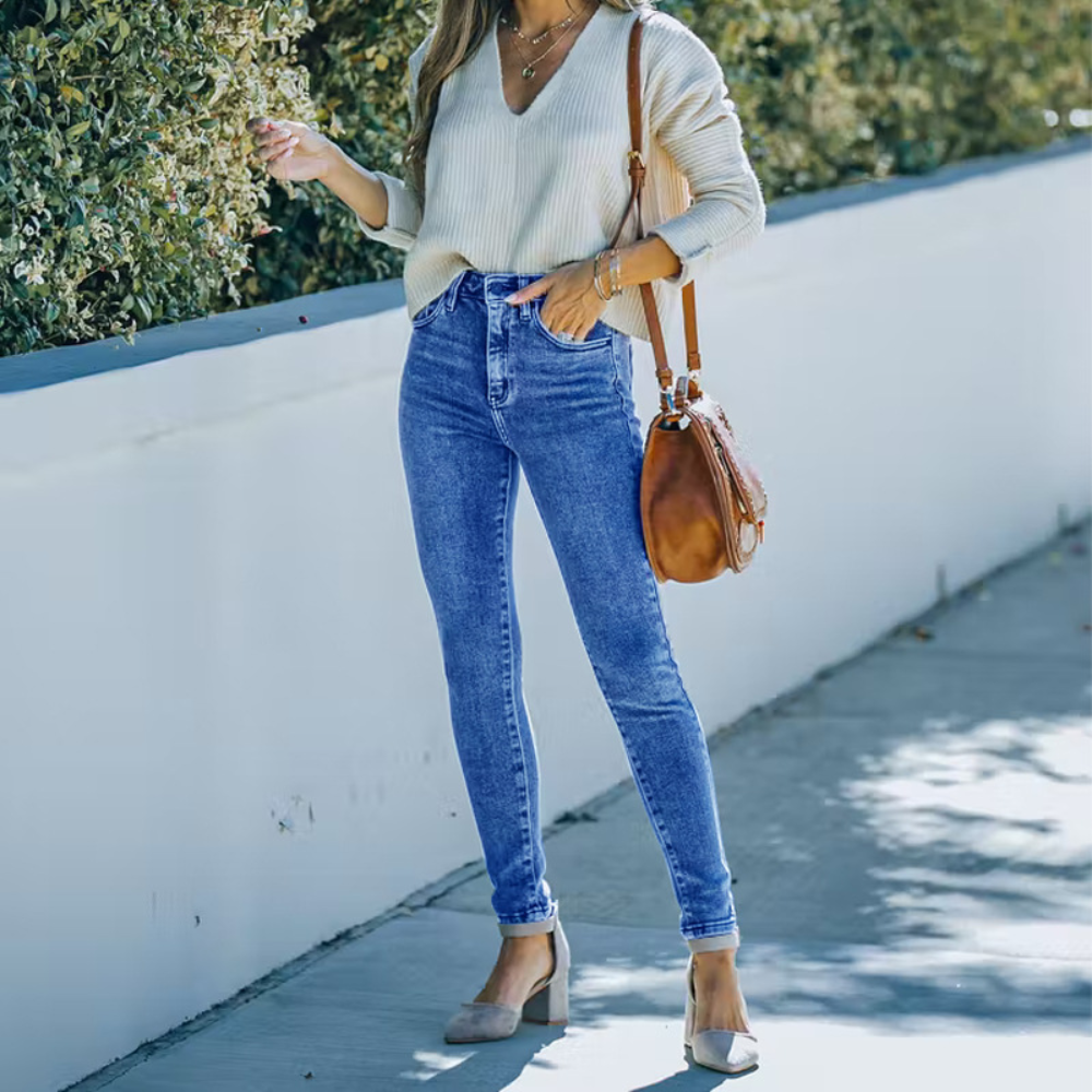 High waist jeans