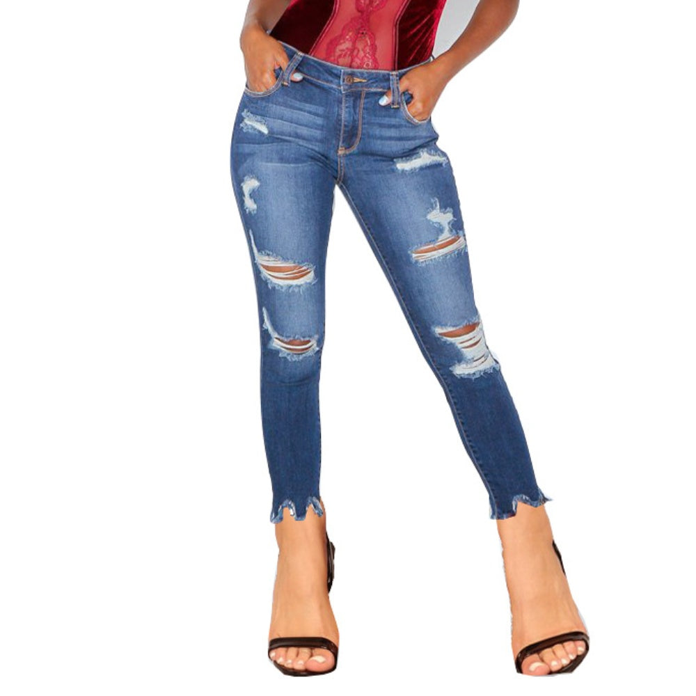 Mid rise women's jeans