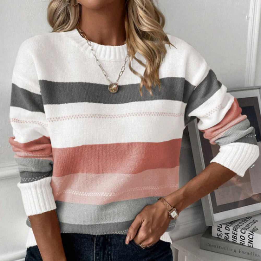 Striped knitted sweater