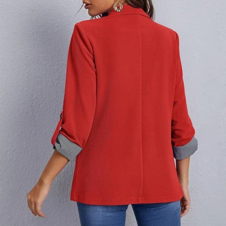 Stylish lapel slim cardigan and elegant blazer