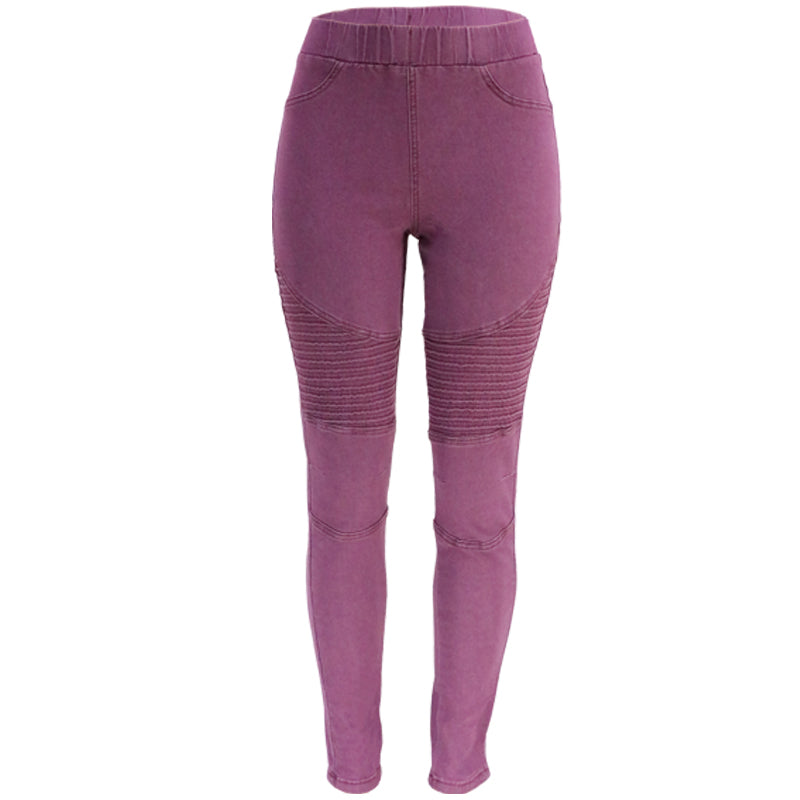 Women's Ruffled Butt Lifting Jeans Multicolor Slim Fit Butt Lifting Small Pants