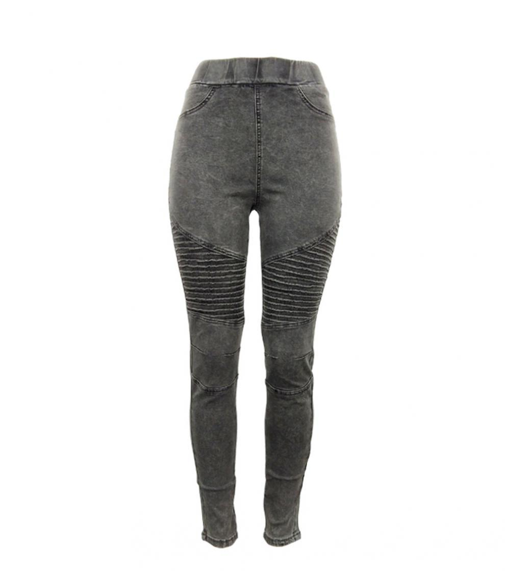 Women's Ruffled Butt Lifting Jeans Multicolor Slim Fit Butt Lifting Small Pants