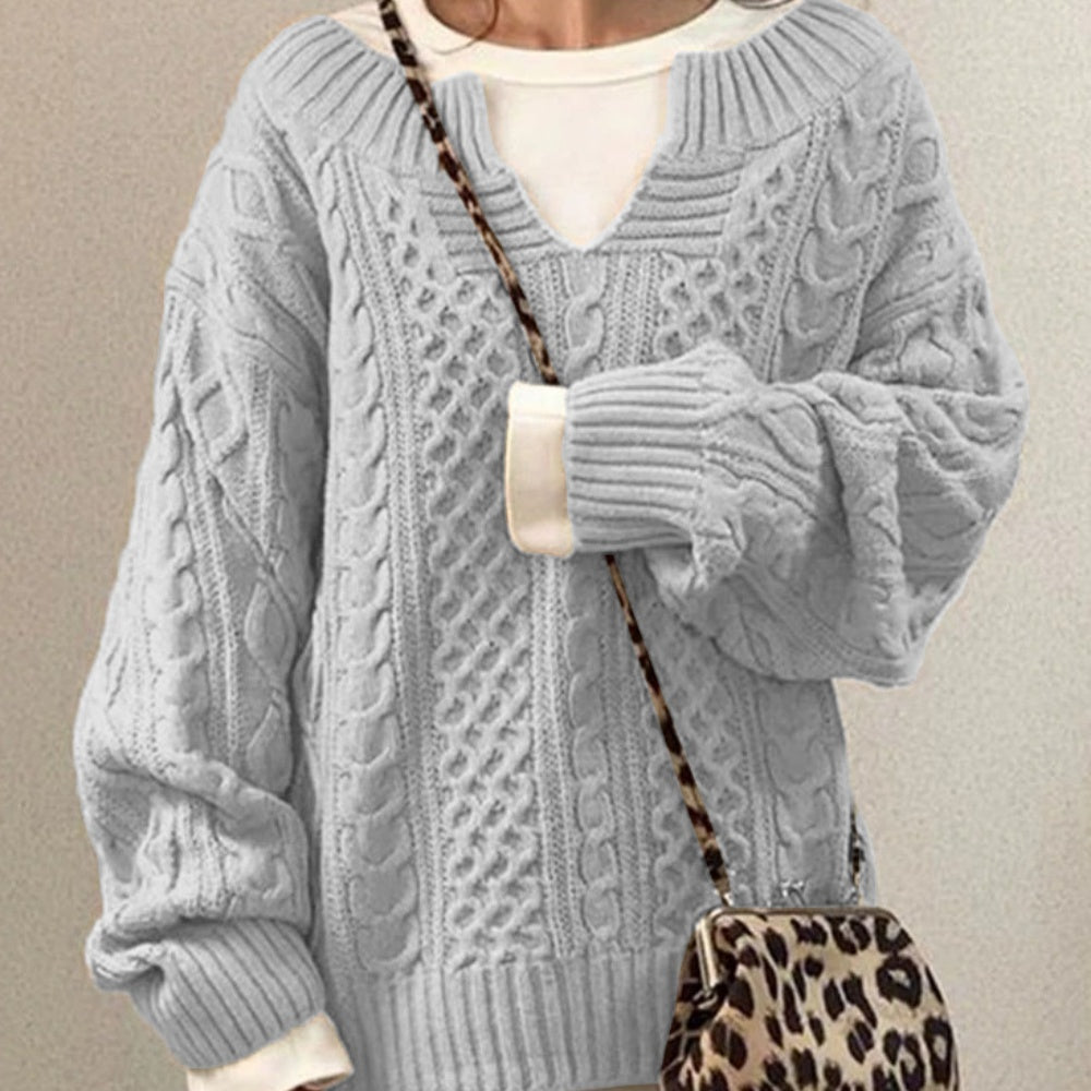 knitted linen sweater