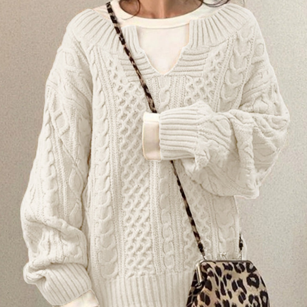 knitted linen sweater