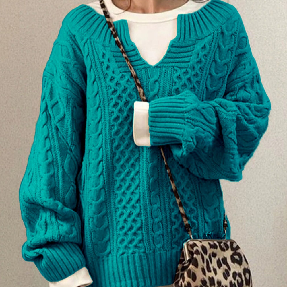 knitted linen sweater