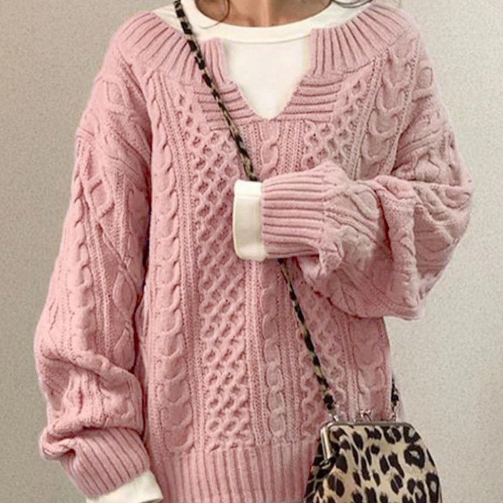 knitted linen sweater