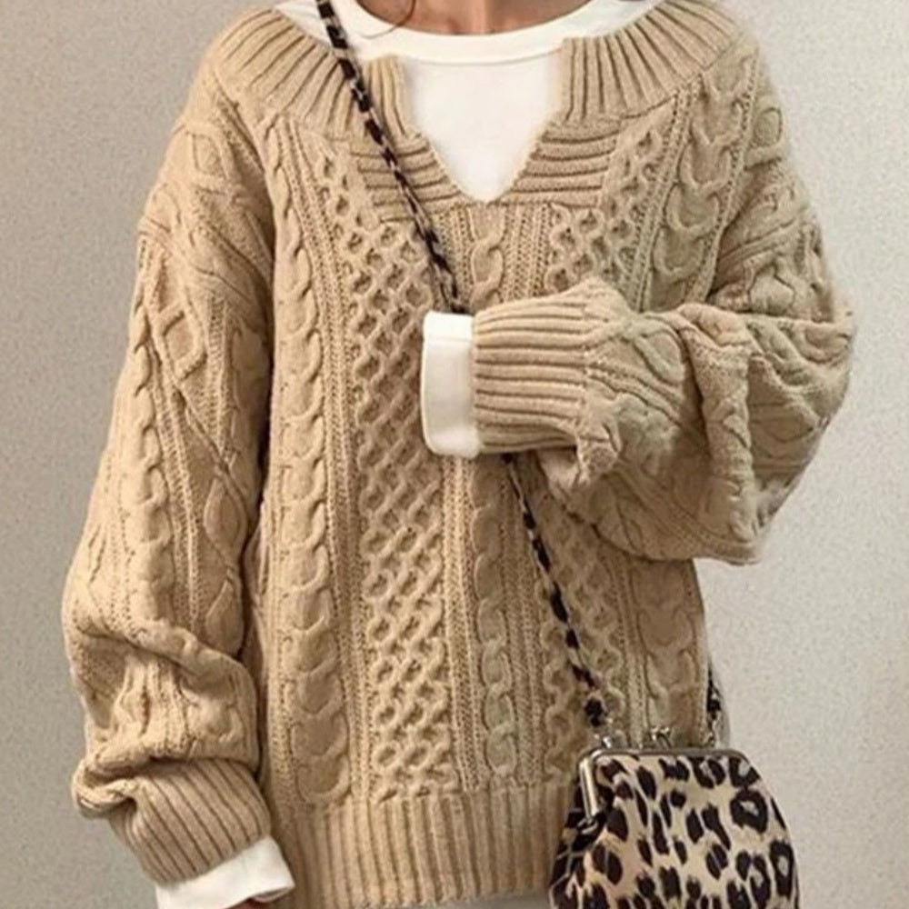 knitted linen sweater