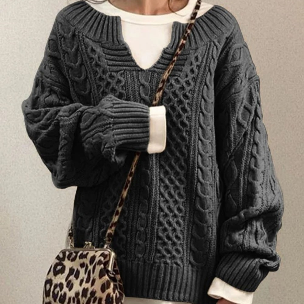 knitted linen sweater